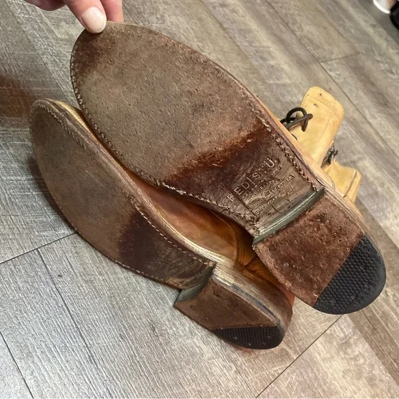 BED|STU Rustic Brown Lace-Up Leather Boots size 9 - Picture 6 of 10